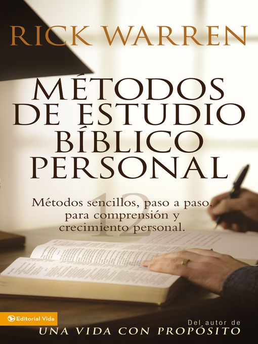 Title details for Métodos de estudio bíblico personal by Rick Warren - Available